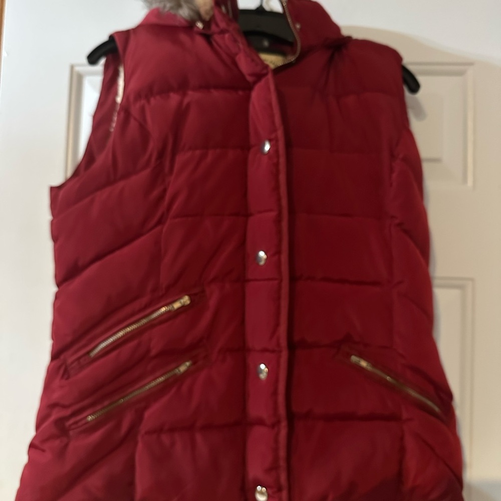 Ci‎ Sono by Cavalini Red Puffer Vest Womens. Size XL.